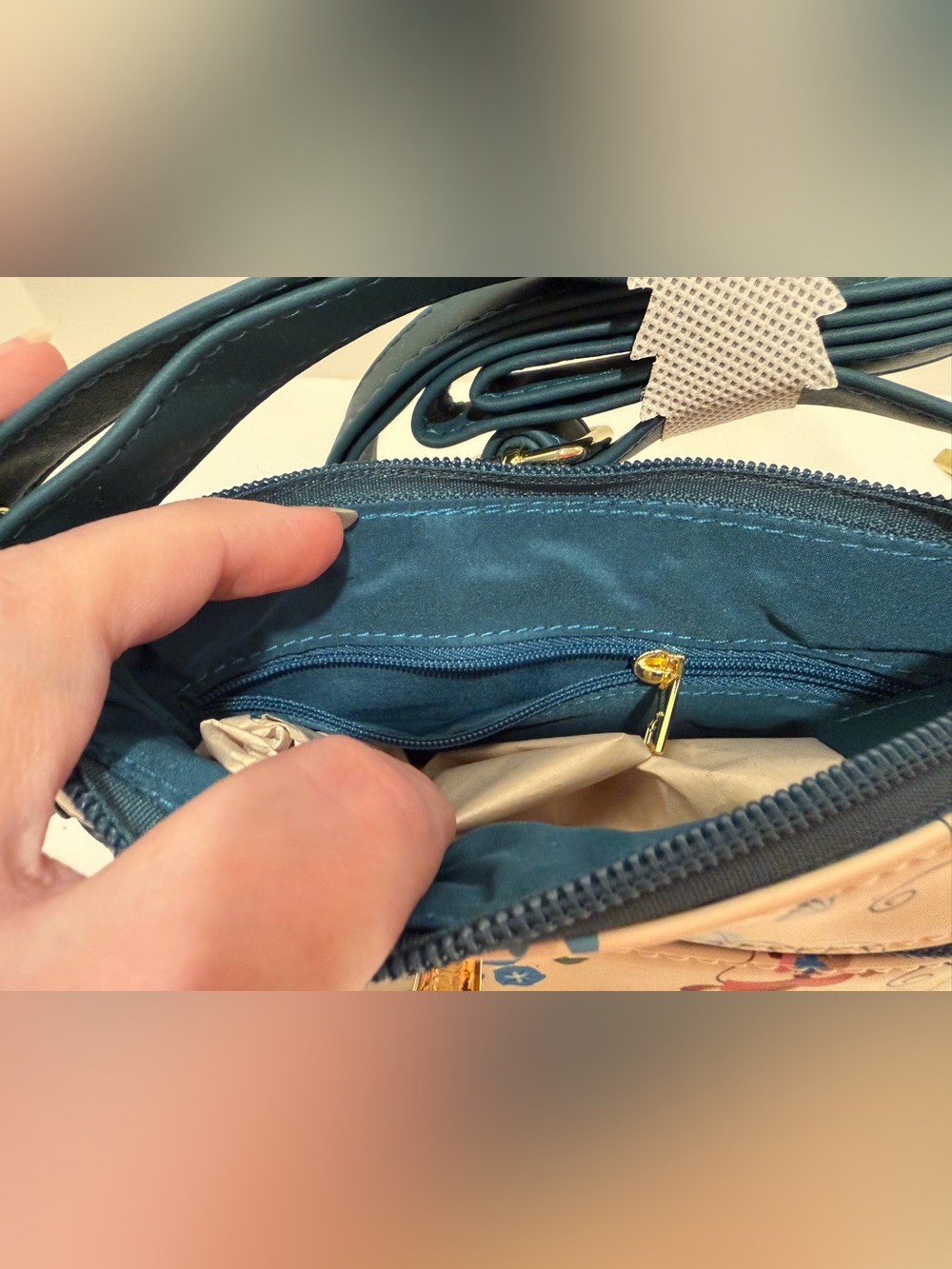 NWT Loungefly Cinderella Icons AOP Crossbody Bag - Picture 12 of 14